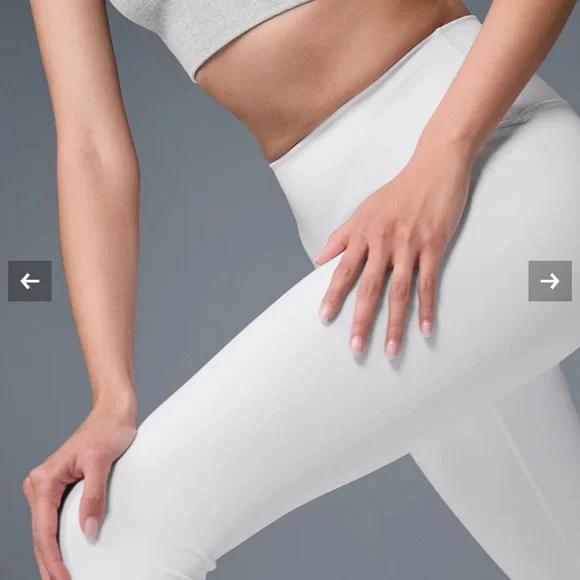 ALO Yoga Classic White Leggings - Picture 2 of 8